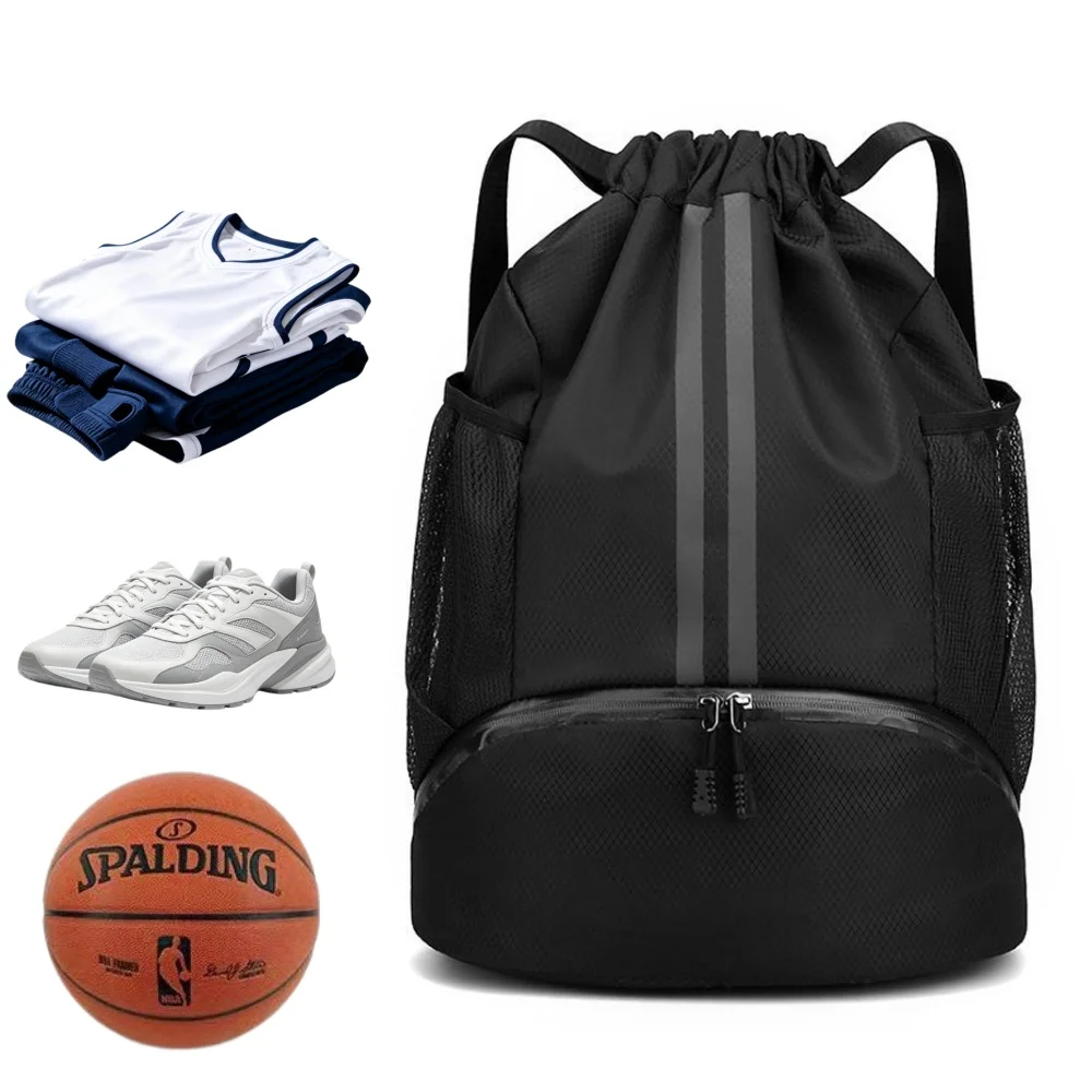 Outdoor Sport Backpack - Drawstring Sports Backpack,Lightweight Gym Bag with