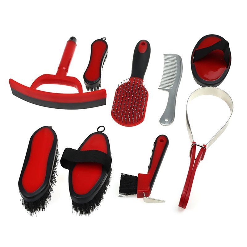 Grooming Kit Horse - 【SPECIAL】9-Piece Horse Grooming Kit With Tote