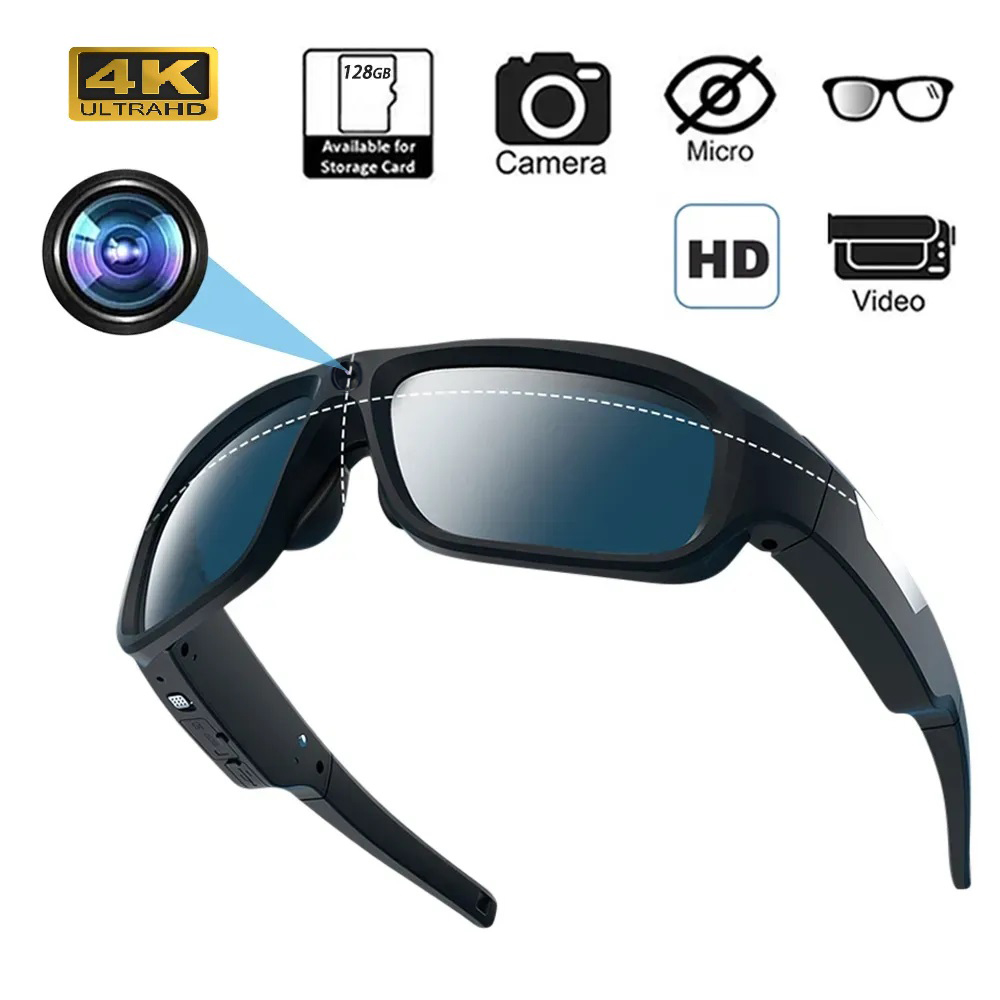 4K HD Smart Glasses Camera Min - Outdoor Sport Glasses recension och pris