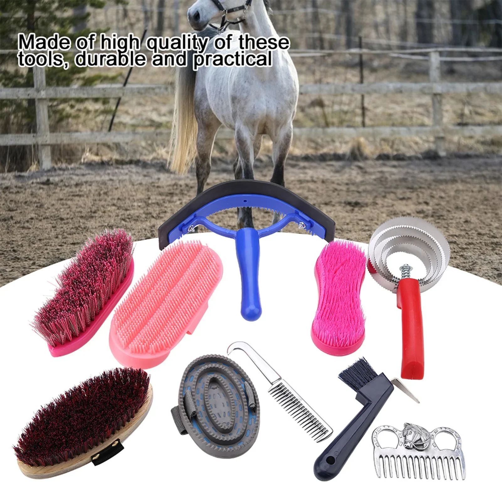10Pcs Horse Grooming Care Kit  - Grooming Kit Horse recension och pris